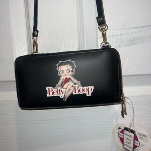 Betty Boop Black Crossbody Bag
